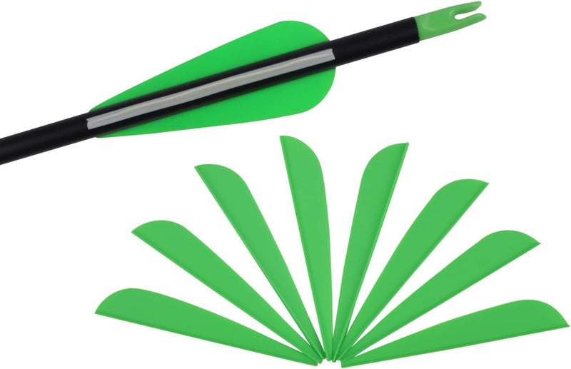 TY Archery 3 Inch Arrow Fletching Vanes Plastic Feather for DIY Archery Hunting Targeting Arrows(Pack of 50) - Image 1